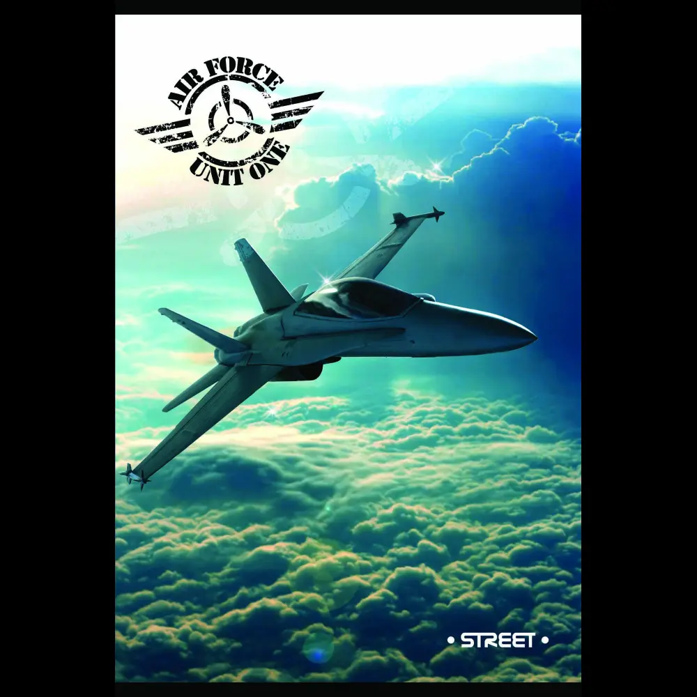 Zvezek s trdimi platnicami Street A4 črt