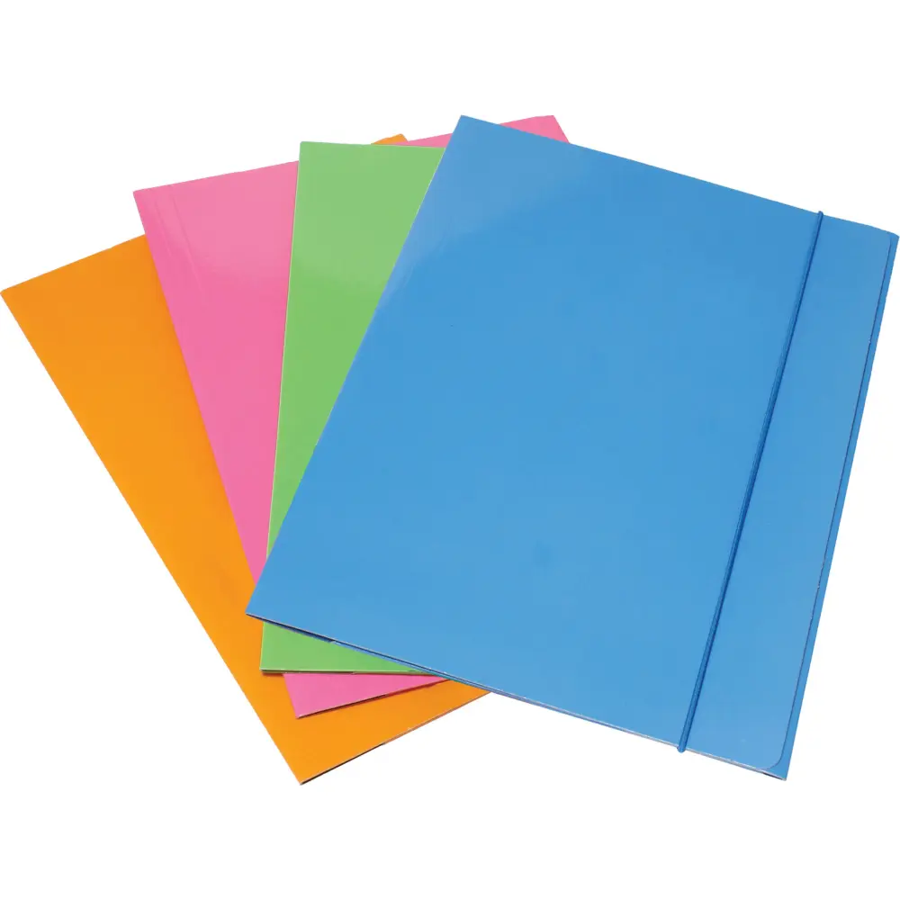 Mapa z elastiko Optima, A4, fluo sort