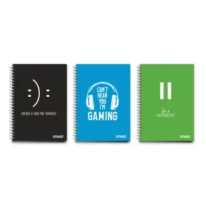 Špiralna beležka Neon A6 črte