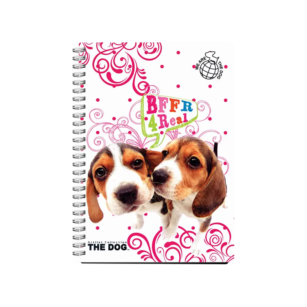 ZVEZEK ŠPIRALA TRDA THE DOG A45M 80L