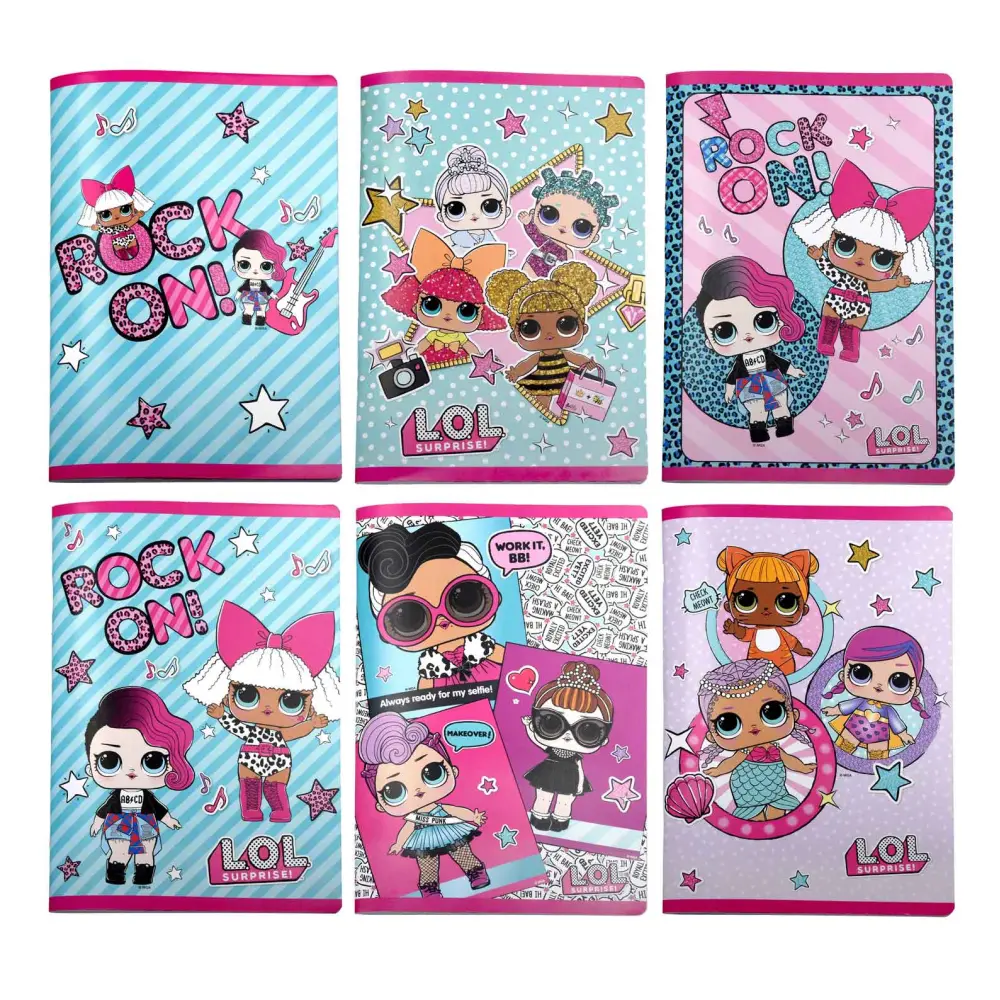 Zvezek A4, LOL črtast (različni motivi)