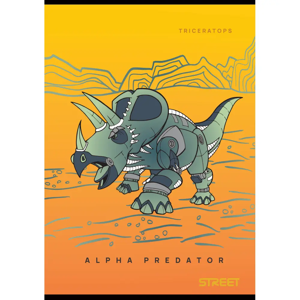 ZVEZEK STREET DINOSAURS A4 5M 54L