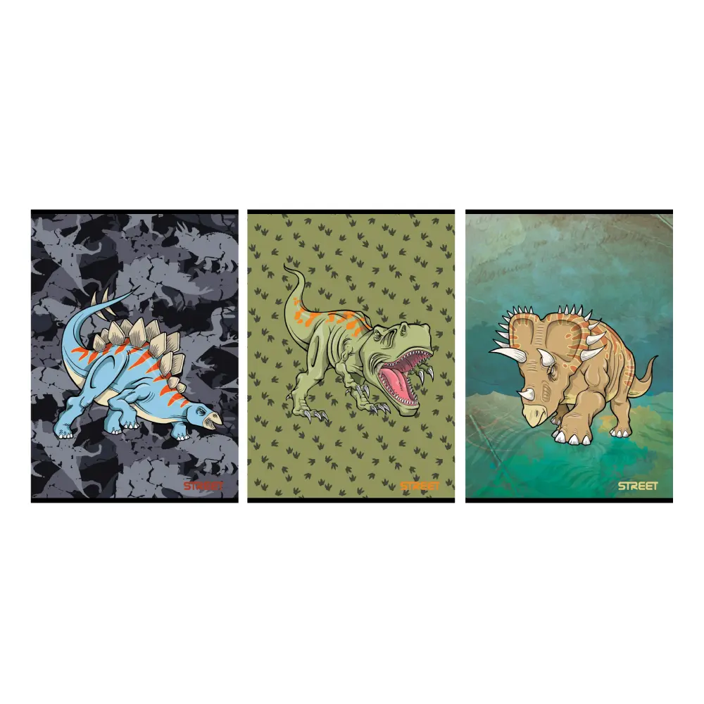 ZVEZEK STREET DINOSAURS A5 OC 54L