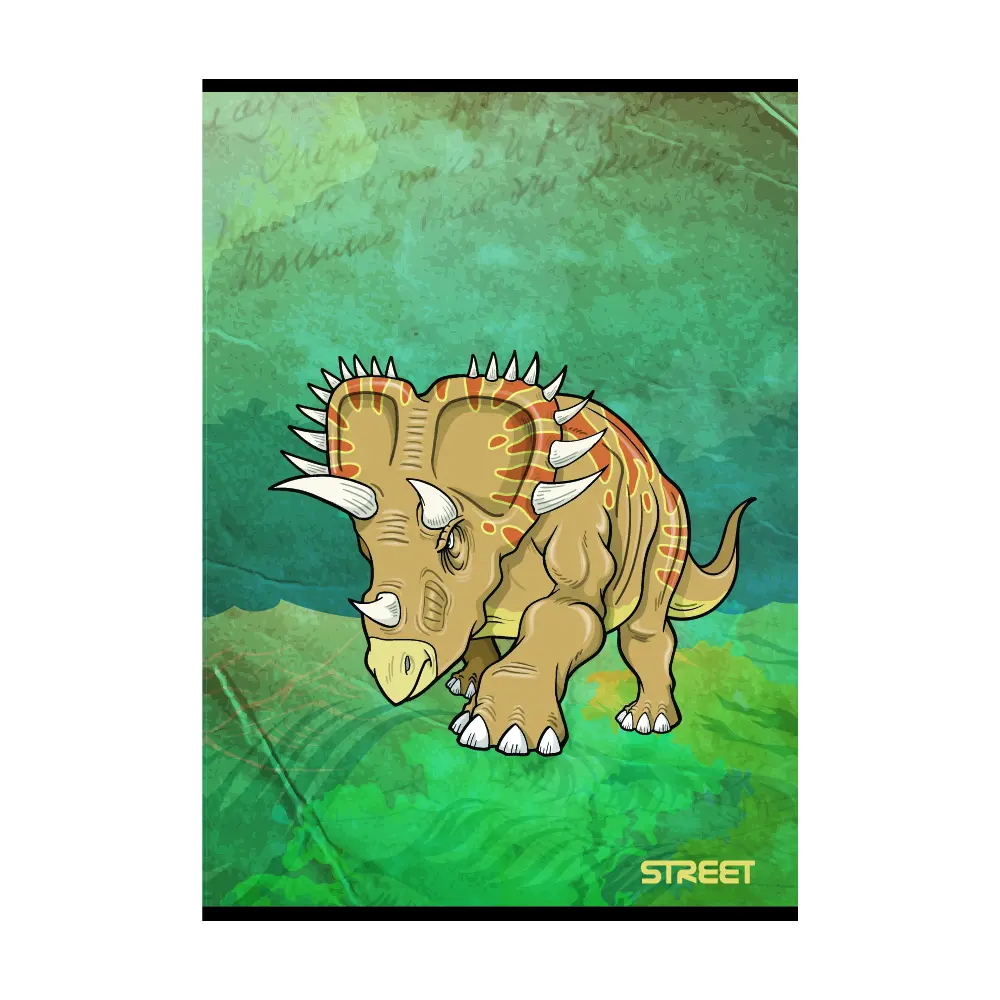 ZVEZEK STREET DINOSAURS A5 OC 54L