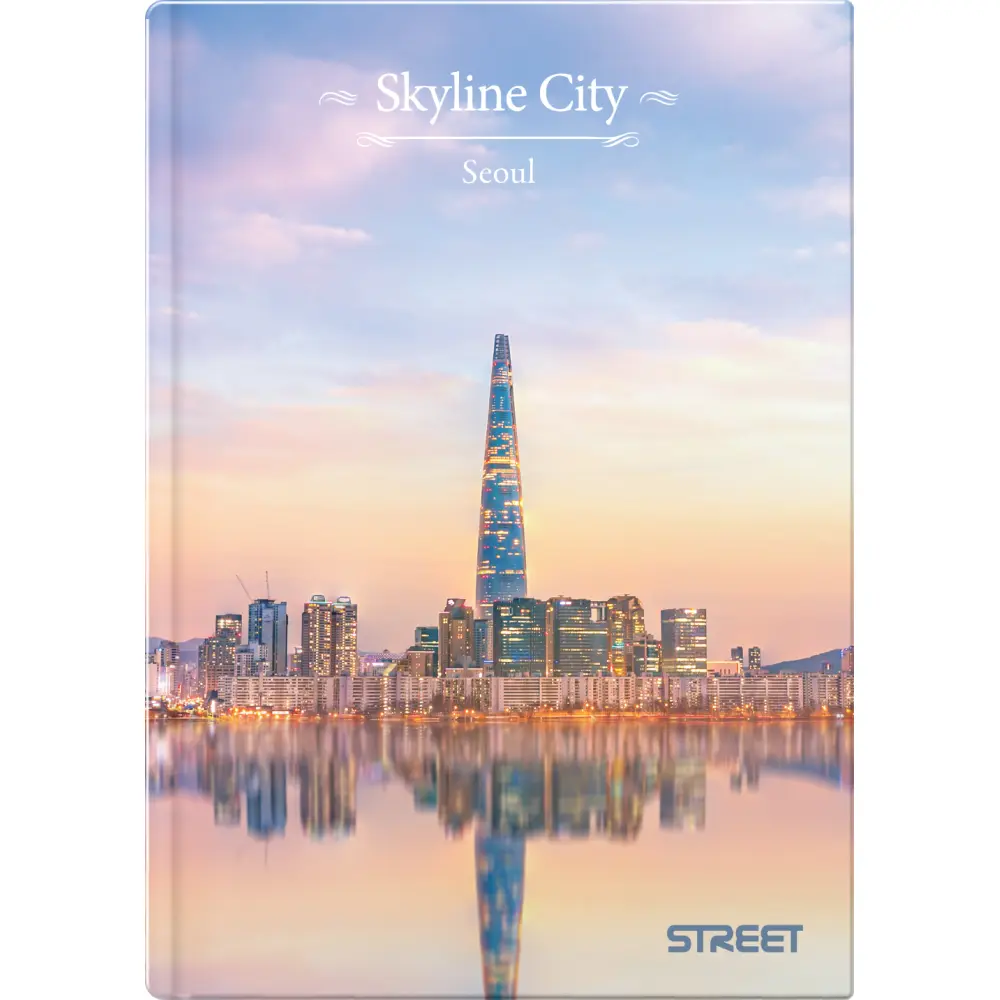 Zvezek trdi Street Skyline A5 črte 
