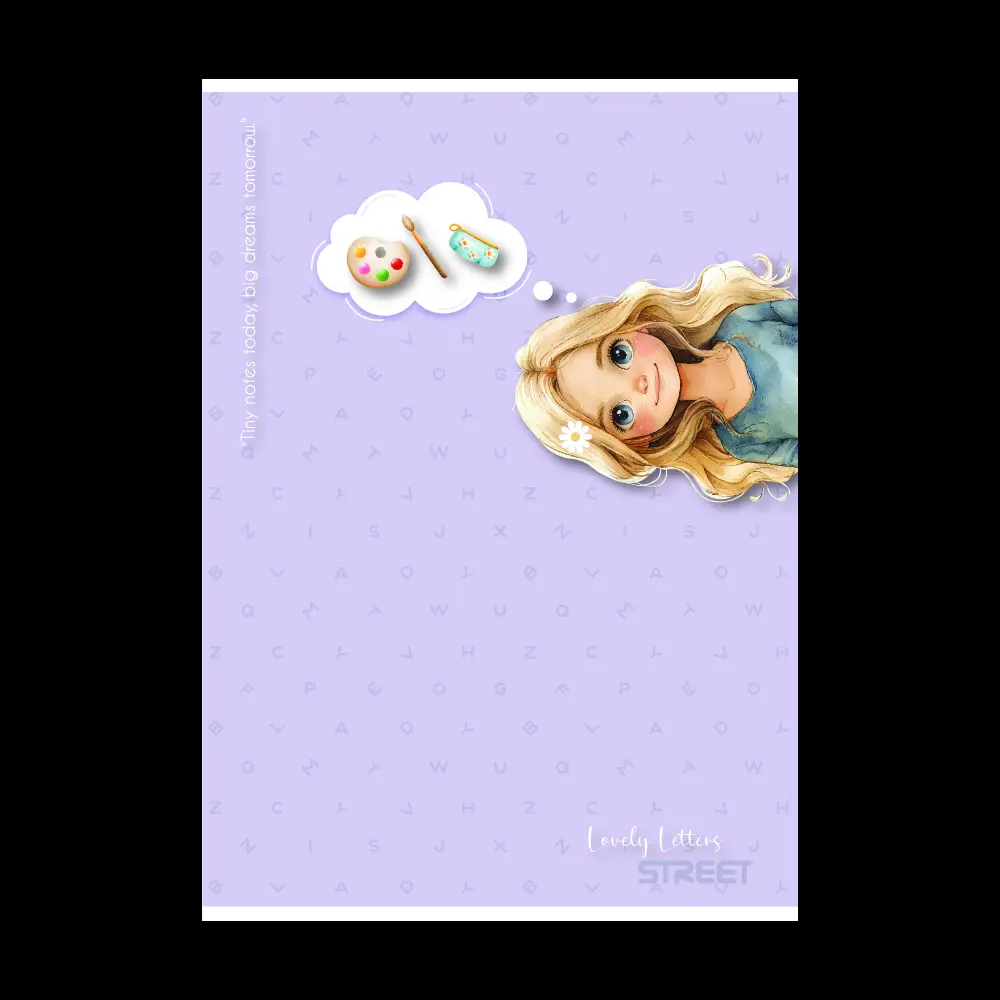 Zvezek Street Lovely leters A4 brezčrtni