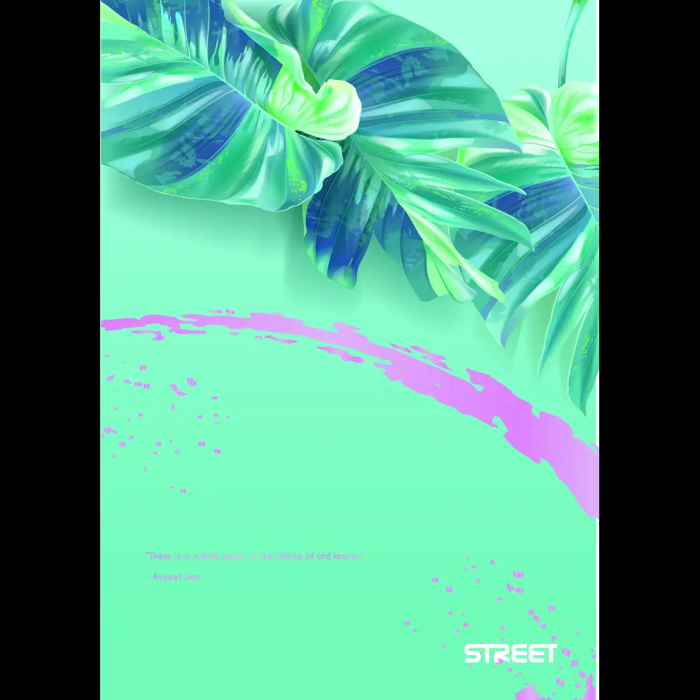 Zvezek Street Botanic A4 črte 