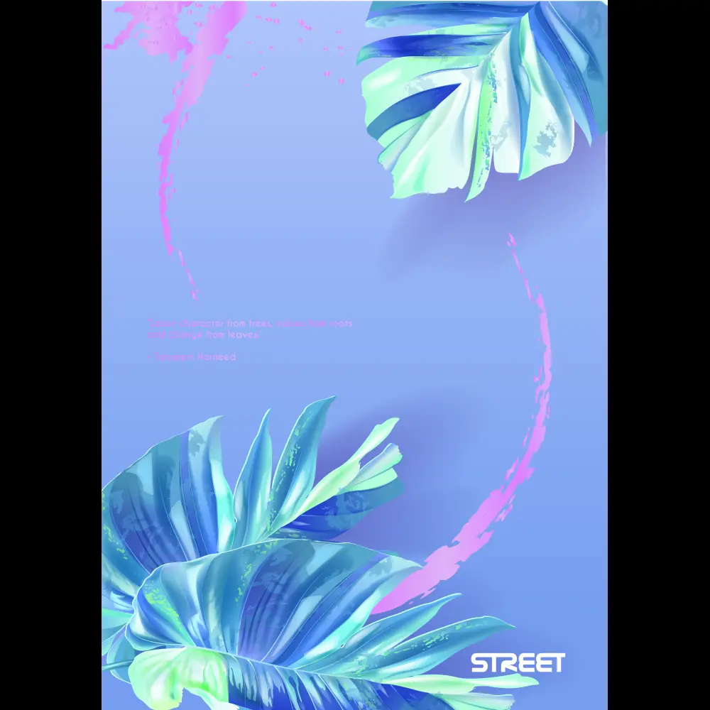 Zvezek Street Botanic A4 brezčrtni