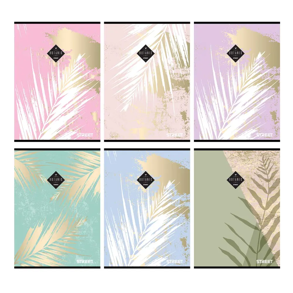 Zvezek Street Botanic A5 črte 