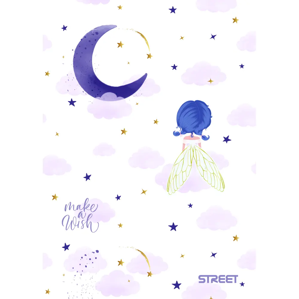 ZVEZEK STREET BLACK&GOLD A4 OC 54L