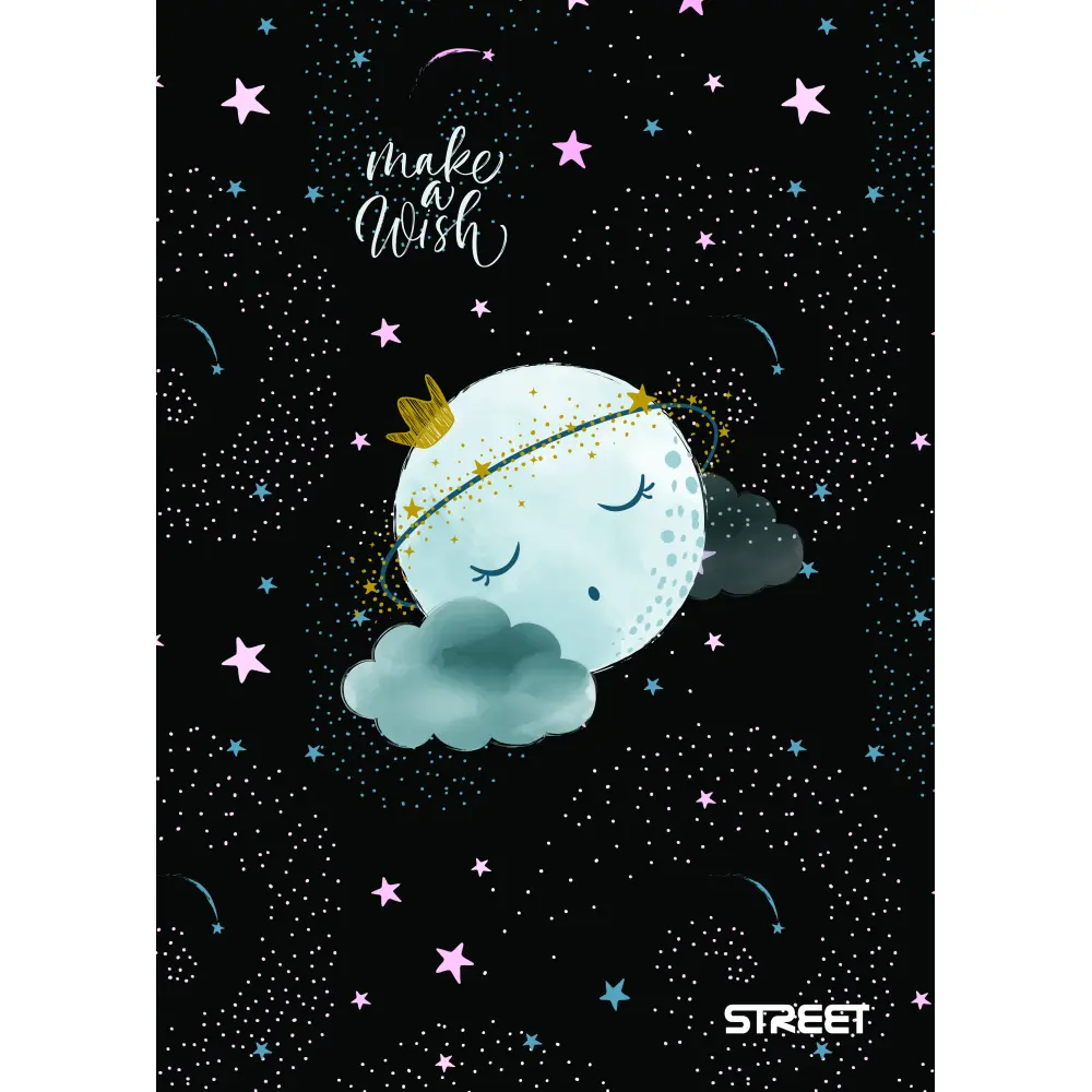 ZVEZEK STREET BLACK&GOLD A4 BI 54L