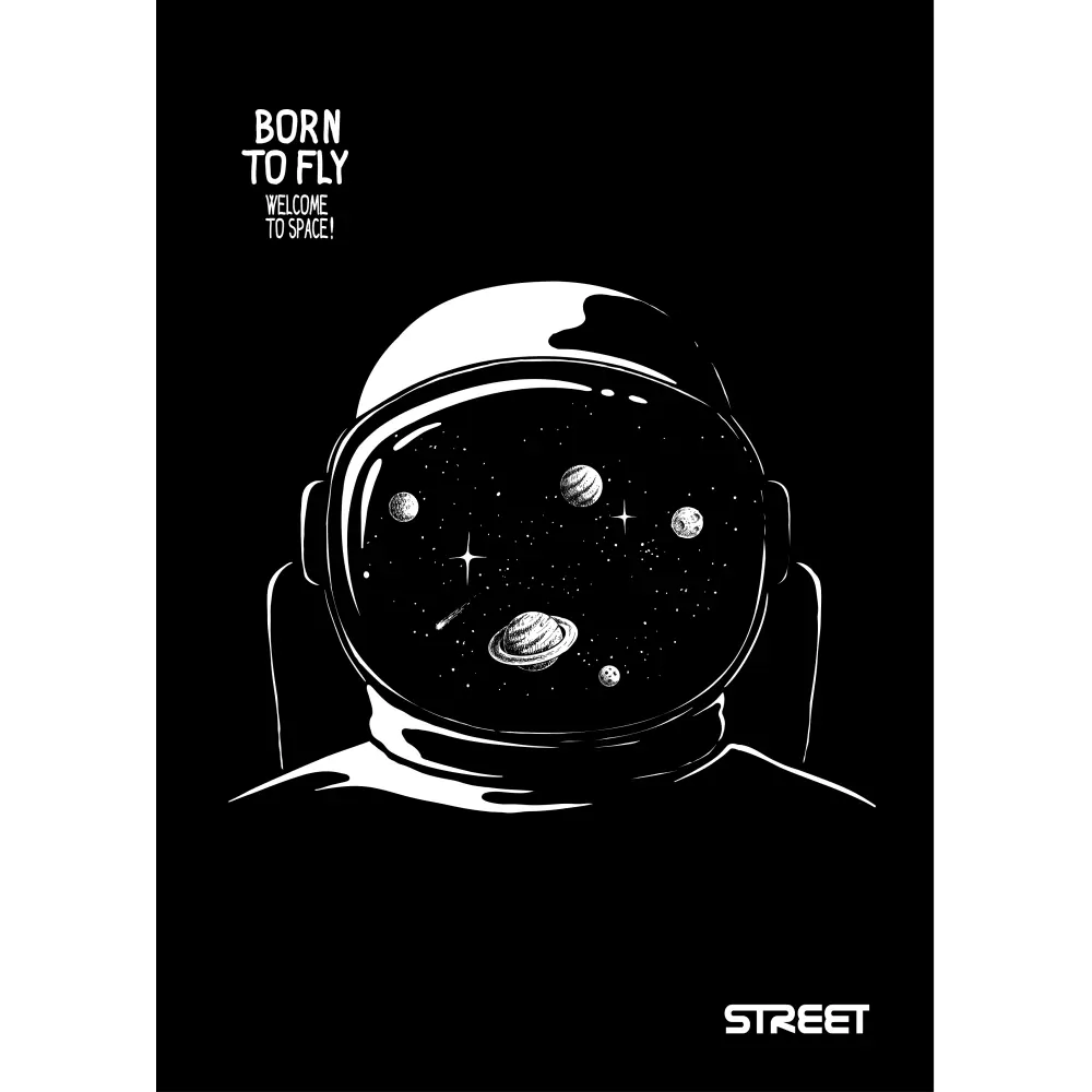 ZVEZEK STREET BLACK&WHITE A4 BI 54L