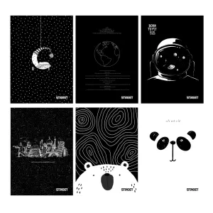 ZVEZEK STREET BLACK&WHITE A5 BI 54L