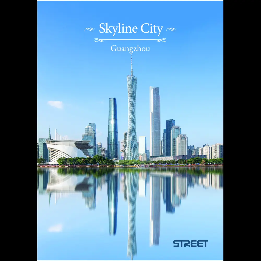 Zvezek Street Skyline city A4 črte z rob