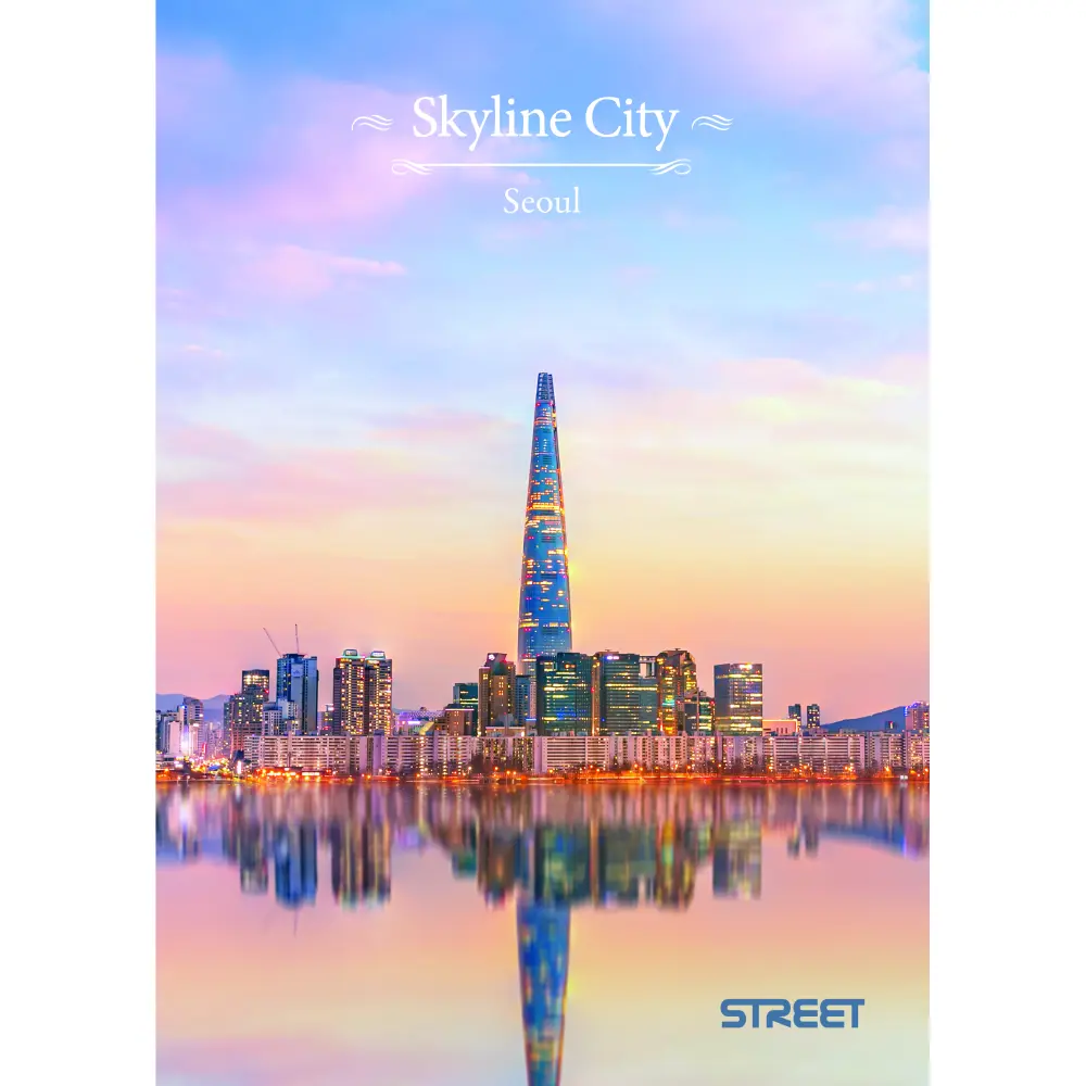 ZVEZEK STREET SKYLINE CITY A4/1R 54L