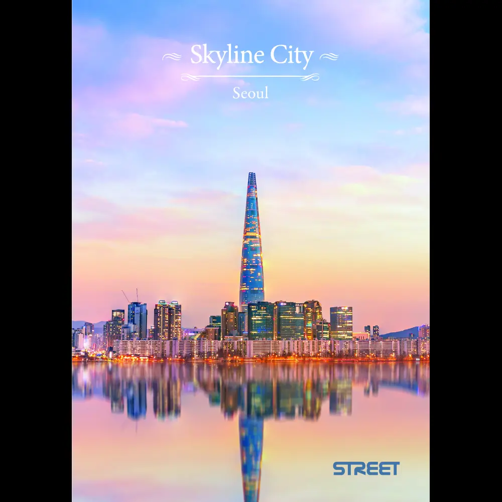 Zvezek Street Skyline A5 črte z robom