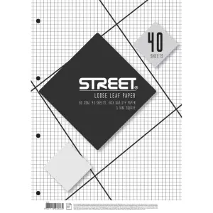 Vložni listi Street,A4 ,m.karo,40 listov