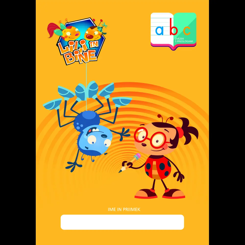 ZVEZEK LILI IN BINE A4 abc, male tiskane