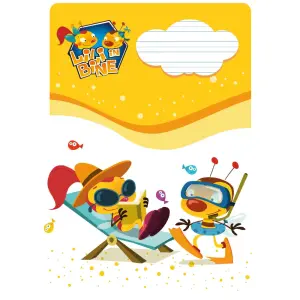 ZVEZEK LILI IN BINE A4 ČRTNI Z VMESNO ČR