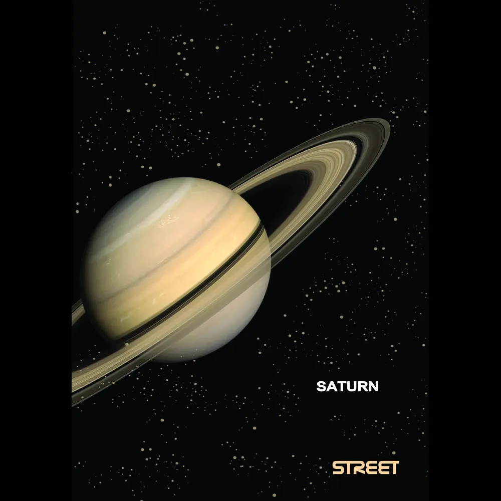 Zvezek Street Planets A4 brezčrtni