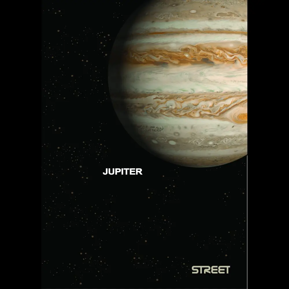 Zvezek Street Planets A4 brezčrtni