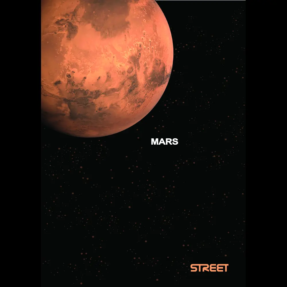Zvezek Street Planets A4 brezčrtni