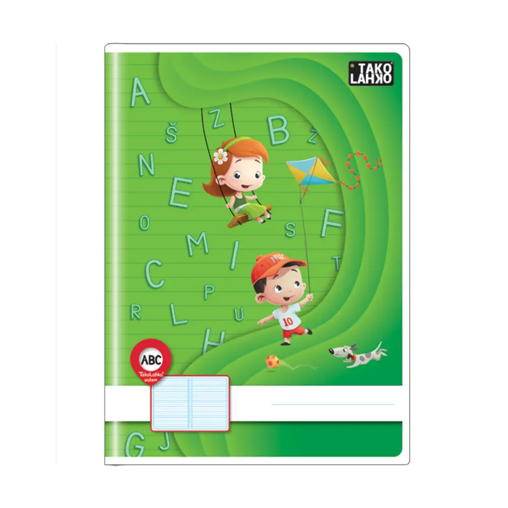 ZVEZEK TAKO LAHKO A4/ABC tiskane črke