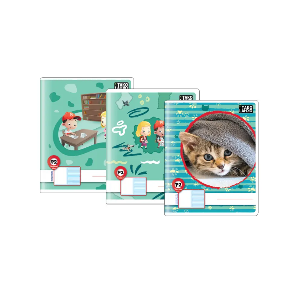 ZVEZEK TAKO LAHKO P2, 40L, B5 prazna/lat