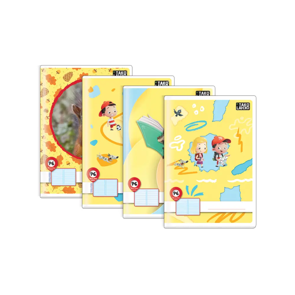 ZVEZEK TAKO LAHKO P6, 40L, A4 11mm črte