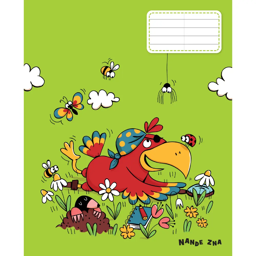 ZVEZEK NANDE ZNA B5, črtani, 11 mm