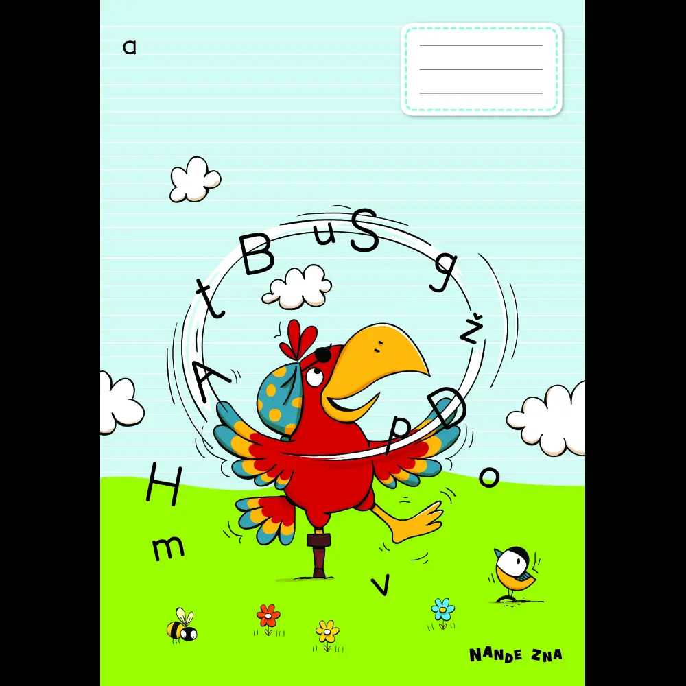 ZVEZEK NANDE ZNA A4 abc, male tiskane 