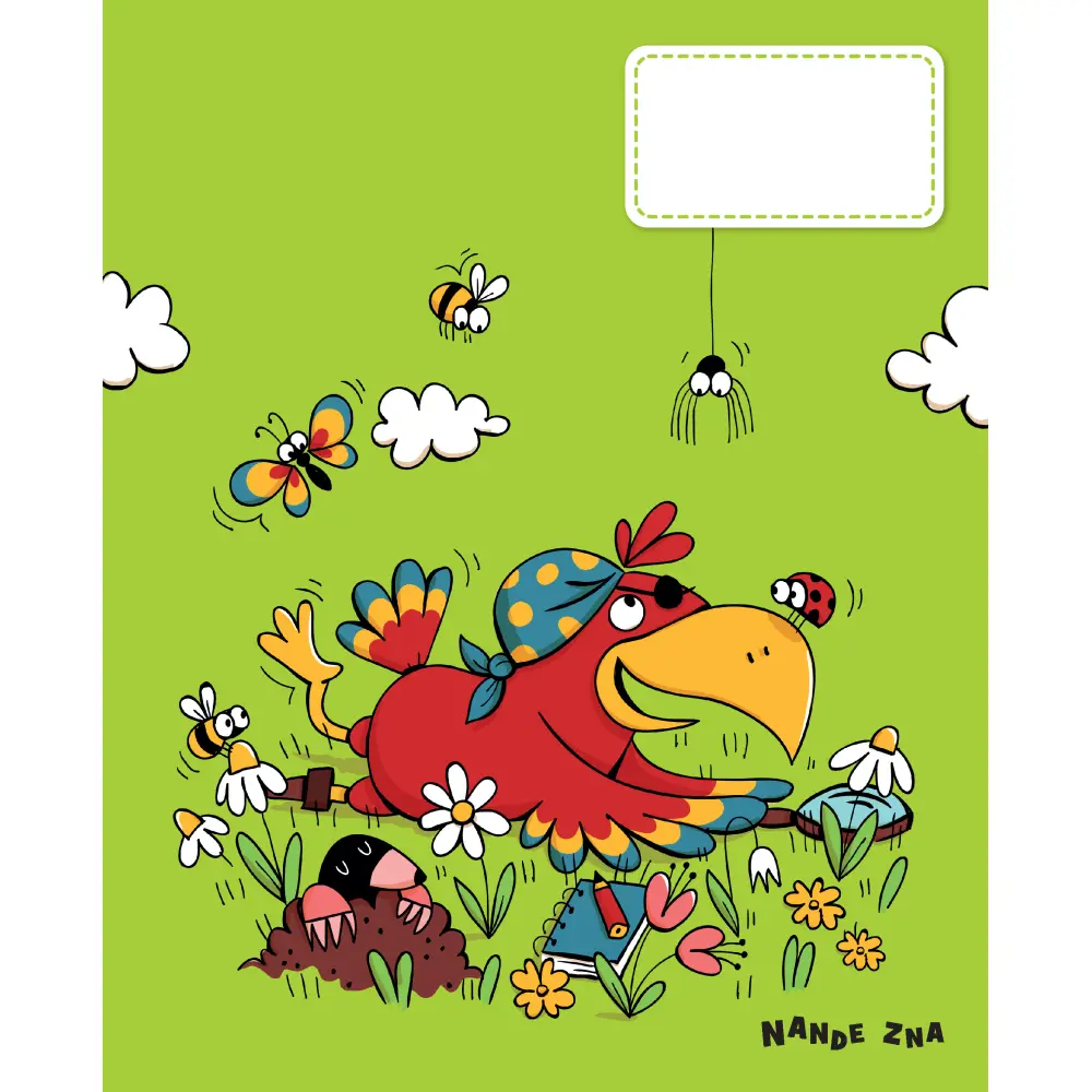 ZVEZEK NANDE ZNA B5, brezčrtni