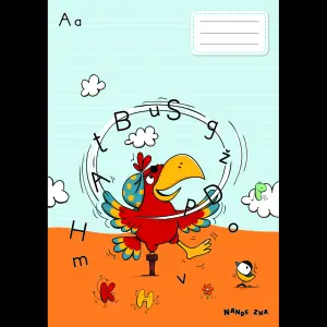 ZVEZEK NANDE ZNA A4,male/velike tiskane