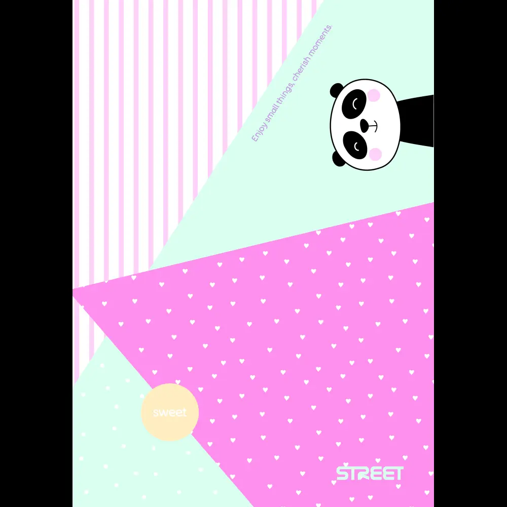 Zvezek Street Sweet A4 črte z robom