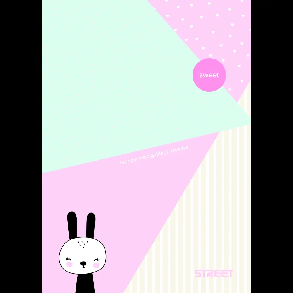 Zvezek Street Sweet A4 mali karo