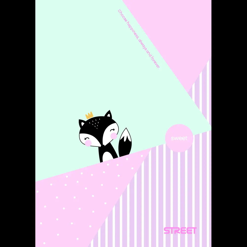 Zvezek Street Sweet A4 mali karo