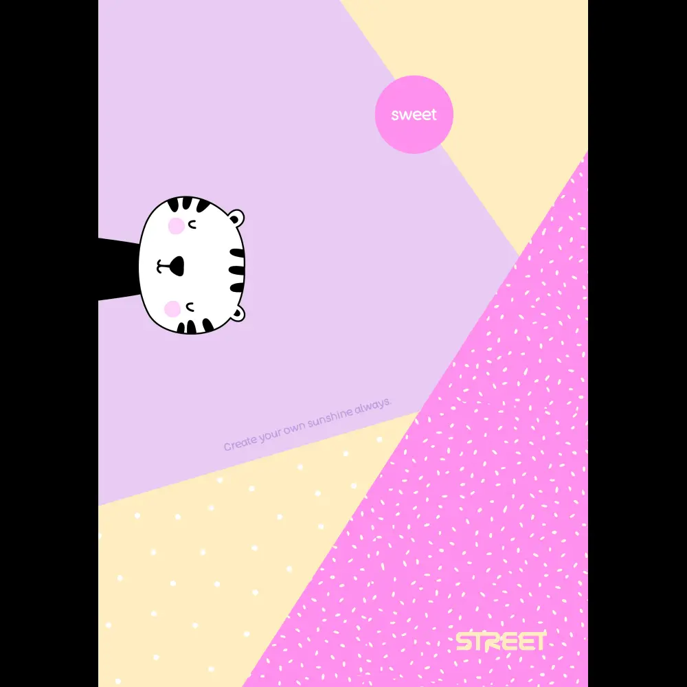 Zvezek Street Sweet A4 mali karo