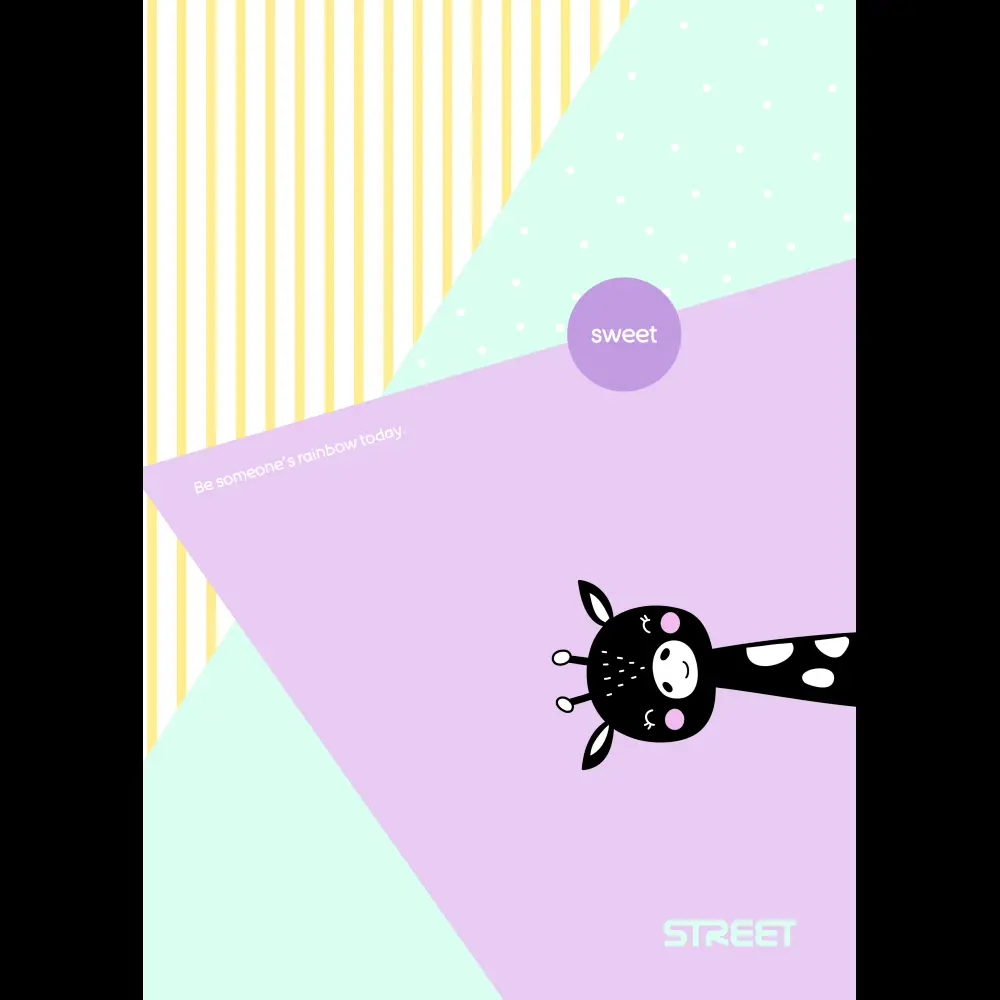 Zvezek Street Sweet A4 mali karo