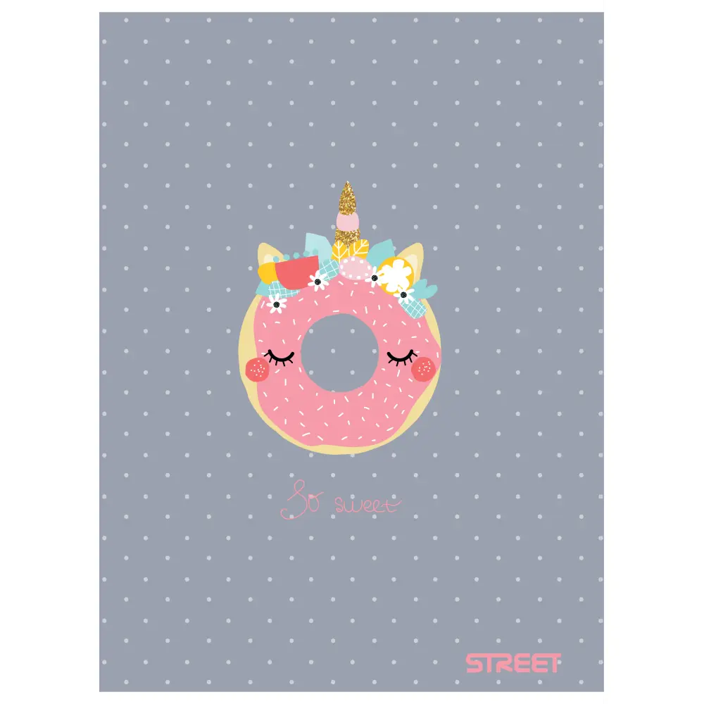 Zvezek Street Sweet A4 brezčrtni