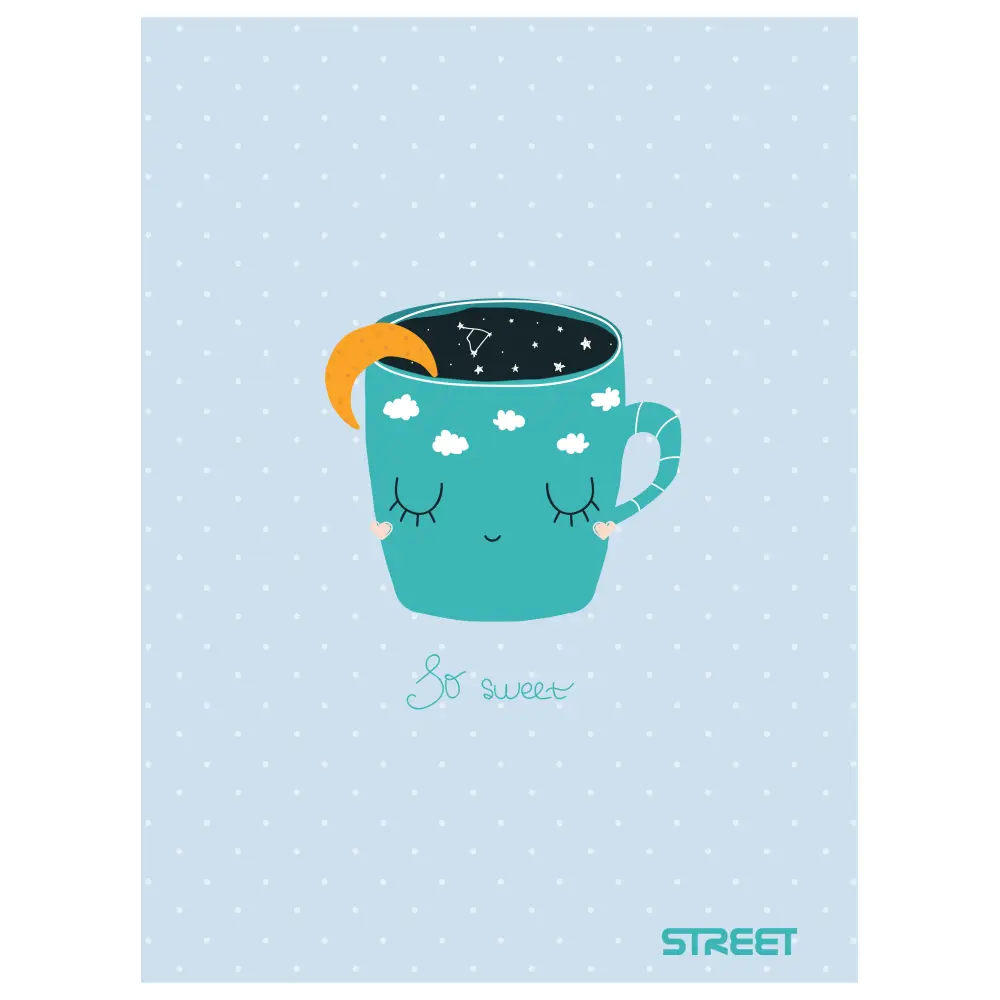 Zvezek Street Sweet A4 brezčrtni