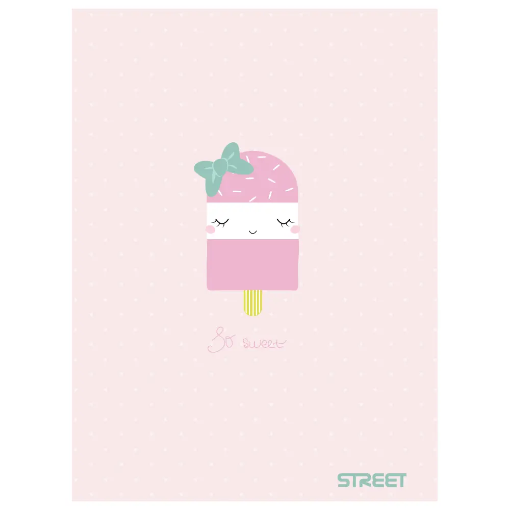 Zvezek Street Sweet A4 brezčrtni