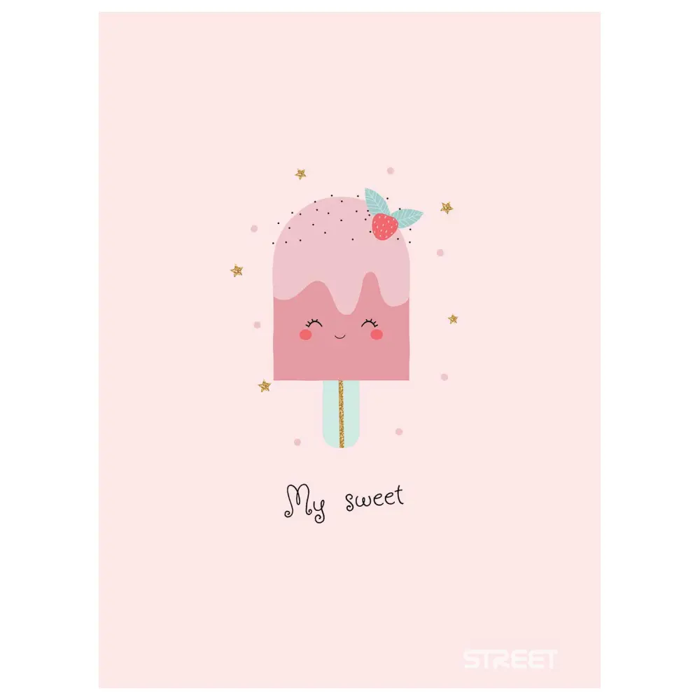 Zvezek Street Sweet A5 črte z robom