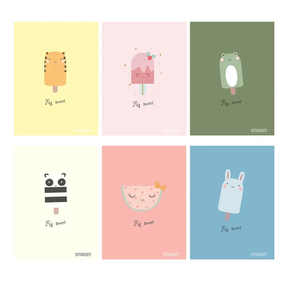 ZVEZEK STREET SWEET A5 BI 54L HQ.P.