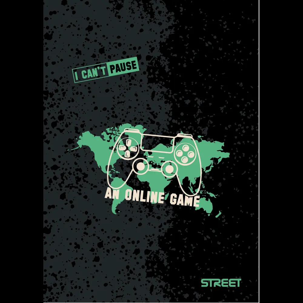 Zvezek Street Gaming A4 mali karo
