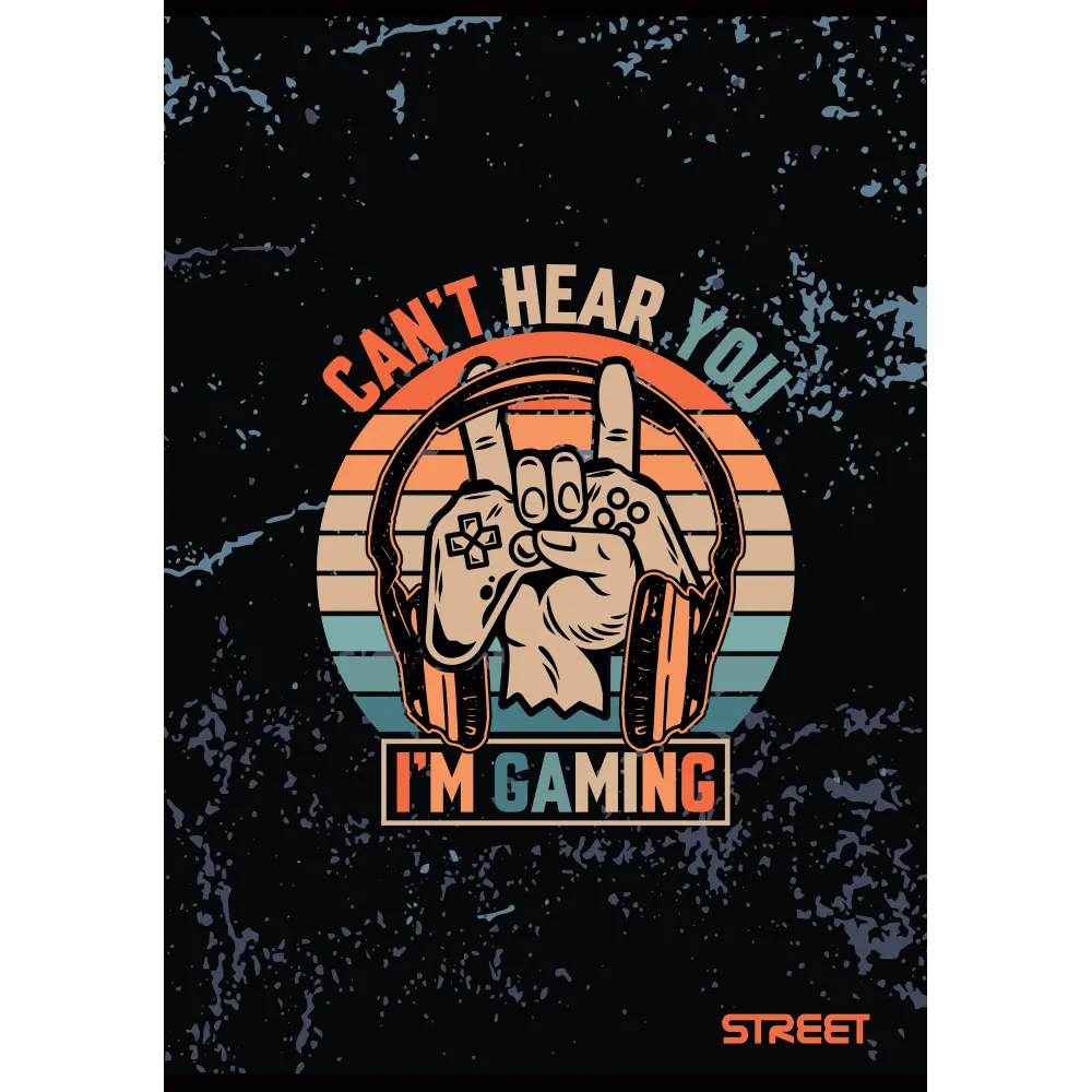 Zvezek Street Gaming A4 mali karo