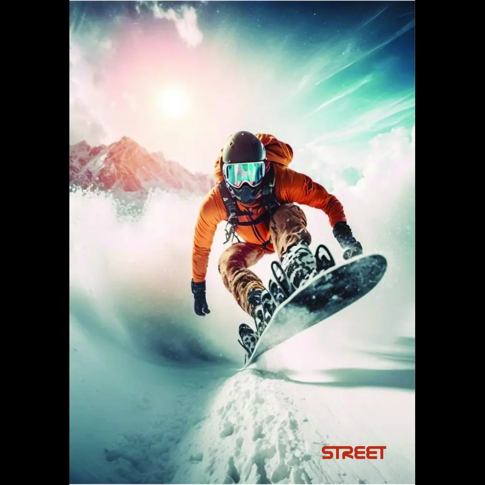 Zvezek Young A4 črte z robom 80 listni