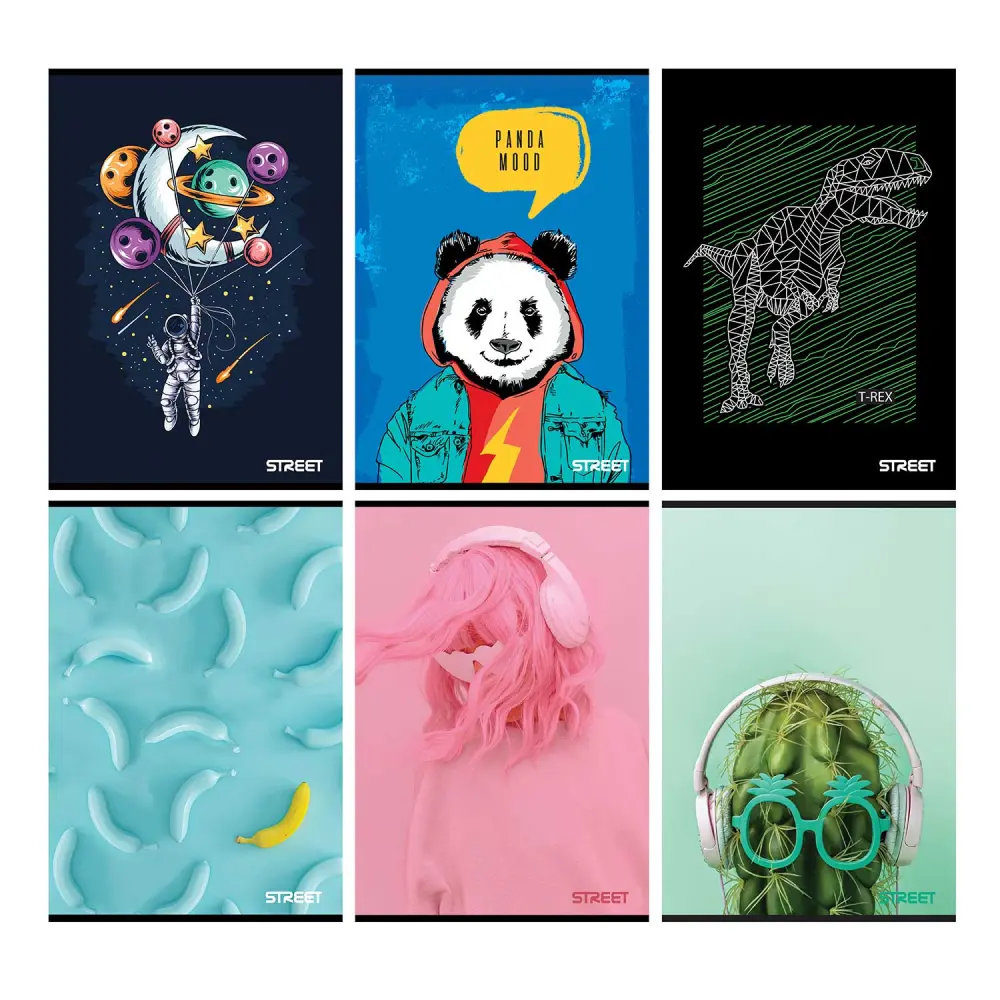 Zvezek Young A4 mali karo 80 listni