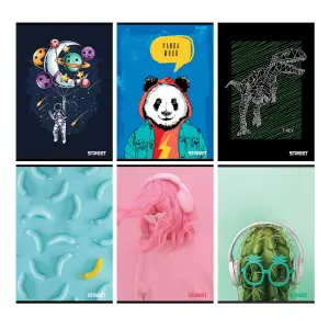 Zvezek Young A4 mali karo 80 listni