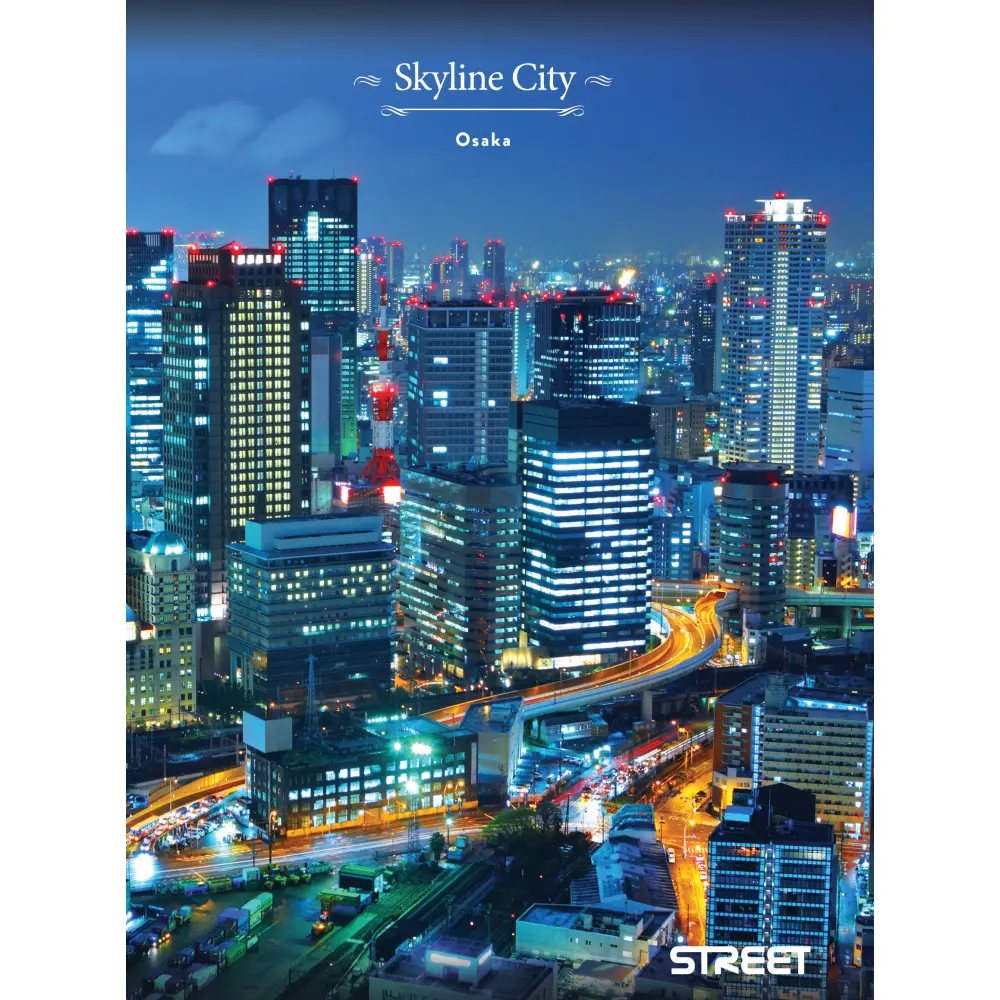 NOTEBOOK STREET SKYLINE CITY A6 1R 40SH.