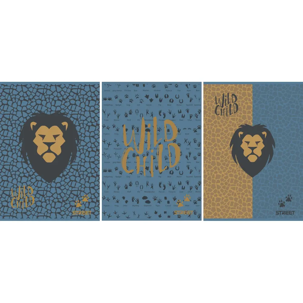 Zvezek Street Lion A4 črte z robom